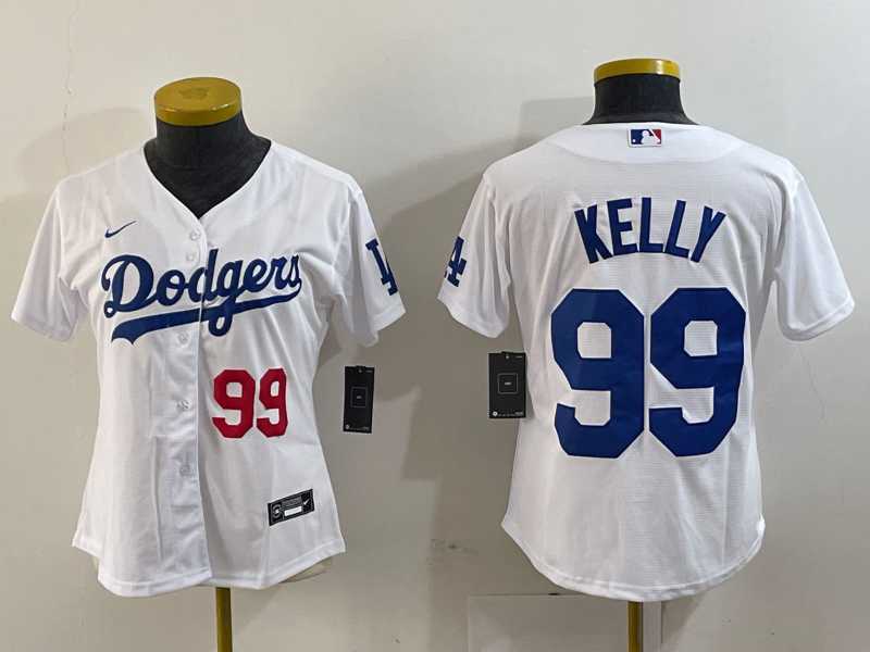 Women's Los Angeles Dodgers #99 Joe Kelly Number White Stitched Cool Base Nike Jersey,We sell and wholesale Women's Los Angeles Dodgers #99 Joe Kelly Number White Stitched Cool Base Nike Jersey on line form chian!